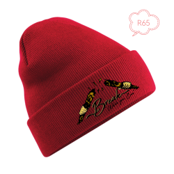 knitted beanie hat